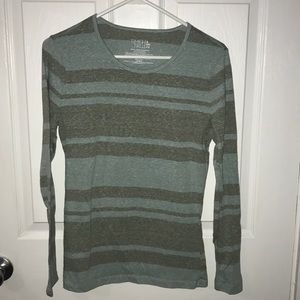 Grey & Light Blue Long Sleeve